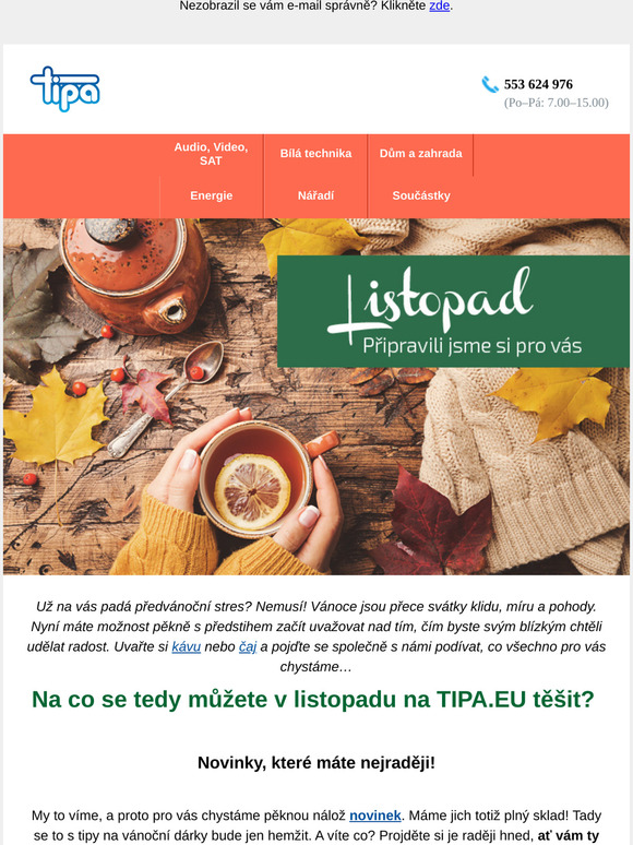 Co pro vás chystáme v listopadu? Překvapeníííí 🥳