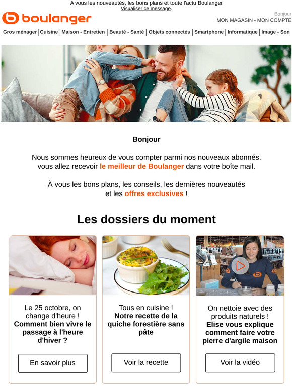 Découvrez votre offre de bienvenue !