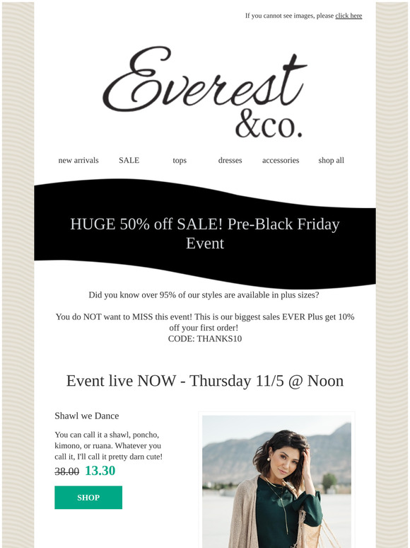 🍁BIG PRE-BLACKFRIDAY 50% off SALE + 10% OFF your first order!