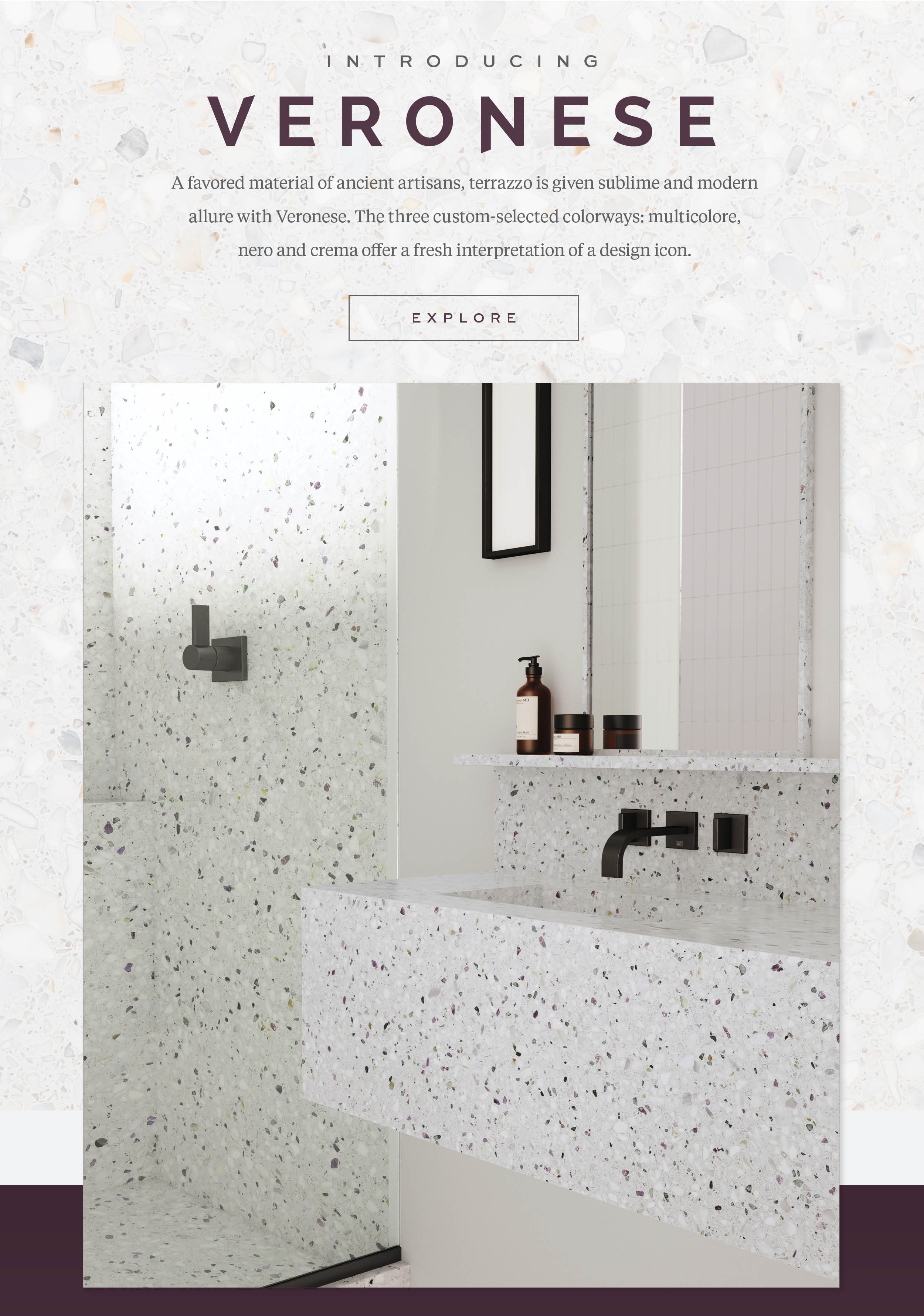 Artistic Tile Introducing Veronese Traditional Terrazzo with Modern