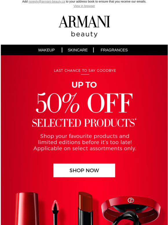 armani makeup canada