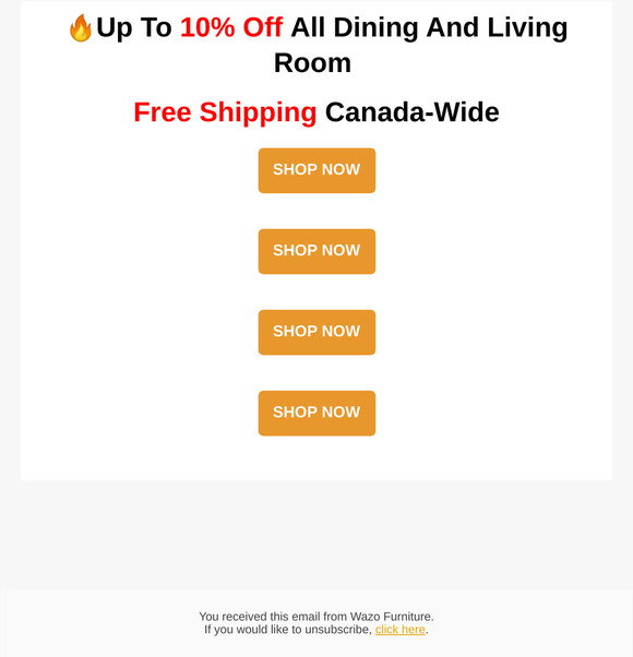Wazo Furniture 🔥 Up to 10 Off Dining and Living Room + Free Shipping