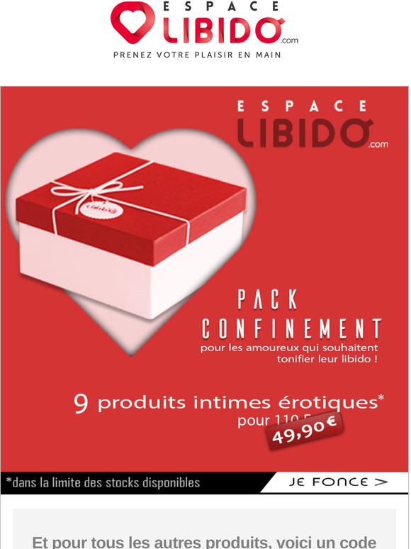 🎁 Confinement sexy : découvrez notre pack exclusif 9 produits  + 5% de réduction sur la boutique