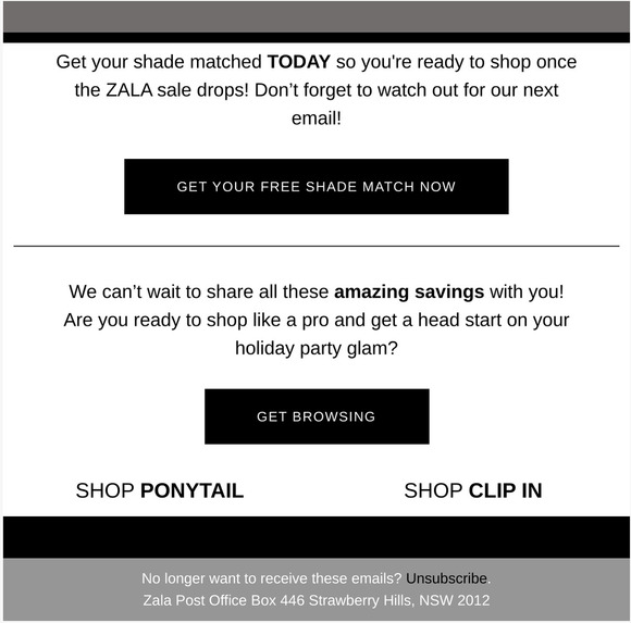 ZALA Hair Extensions It’s coming … THE BLACK NOVEMBER SALE Milled