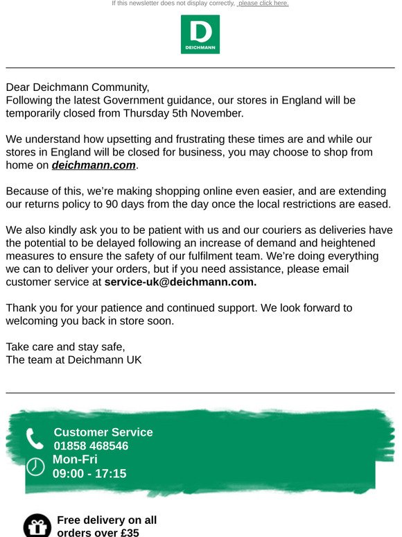 An Important Message To Deichmann Community | Milled
