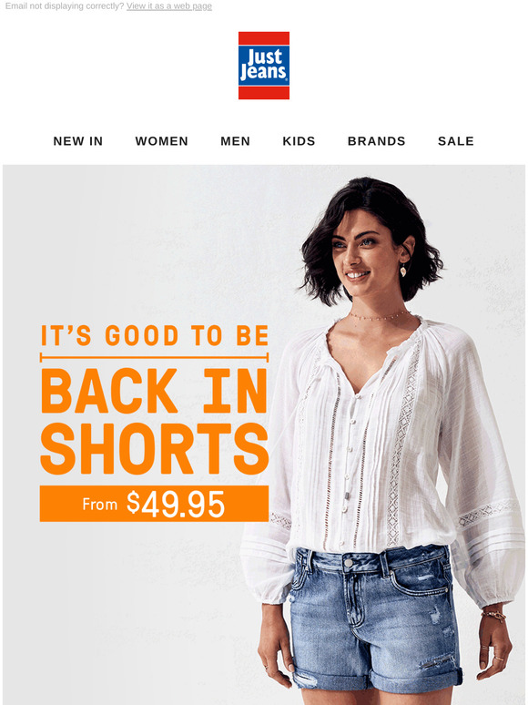 shorts just jeans