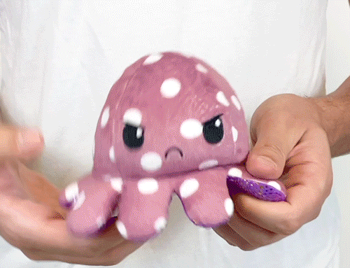 the reversible octopus plush