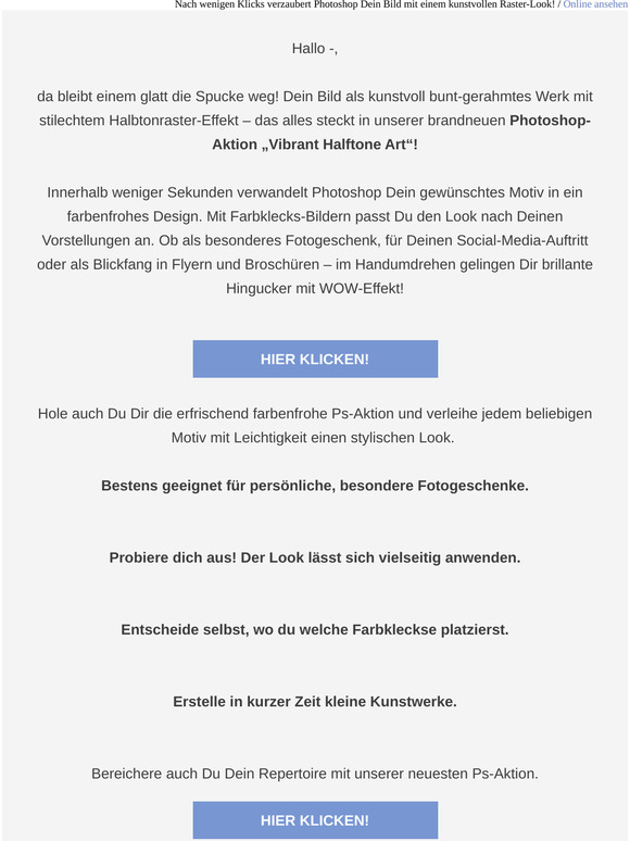 Brand neu und heiß begehrt: Photoshop-Aktion „Vibrant Art“