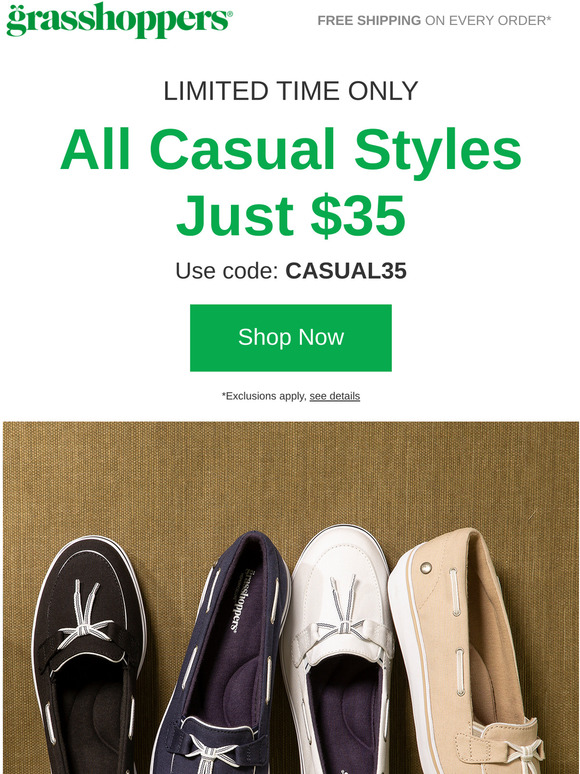 All Casual Styles = $35