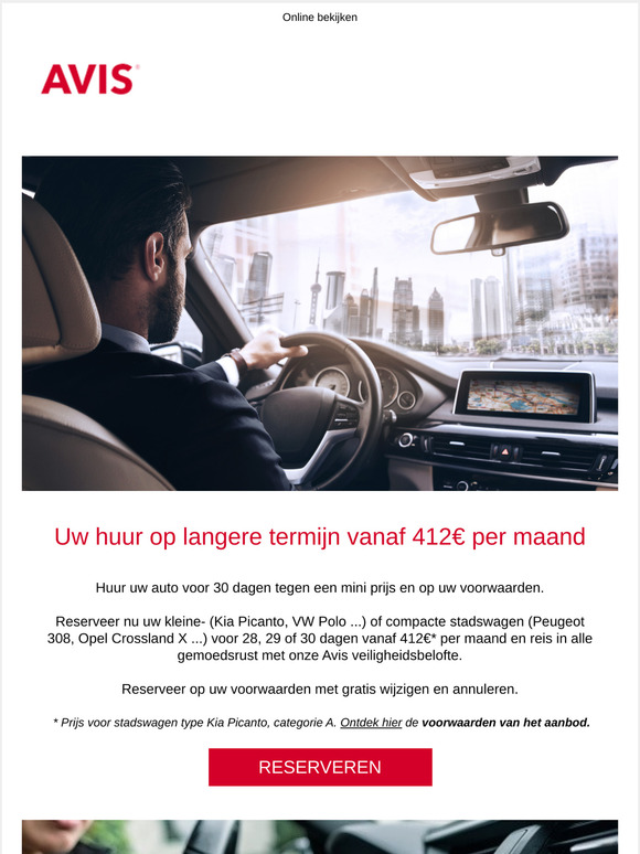 Uw huur op langere termijn vanaf 412€ per maand