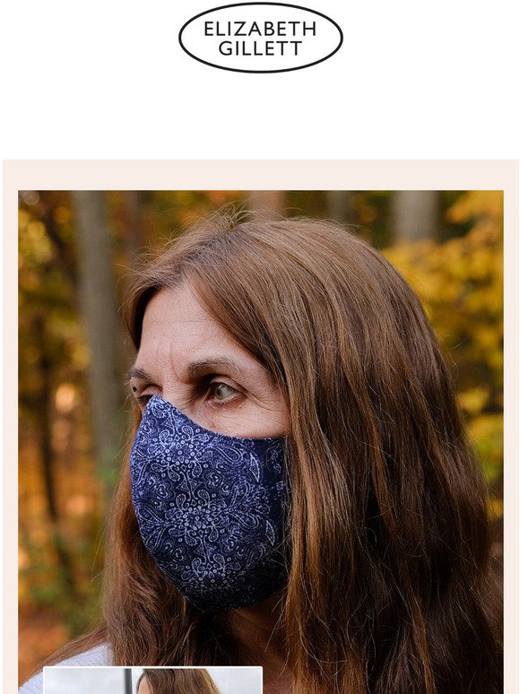 Luxe Cotton Face Masks in New Fall Prints