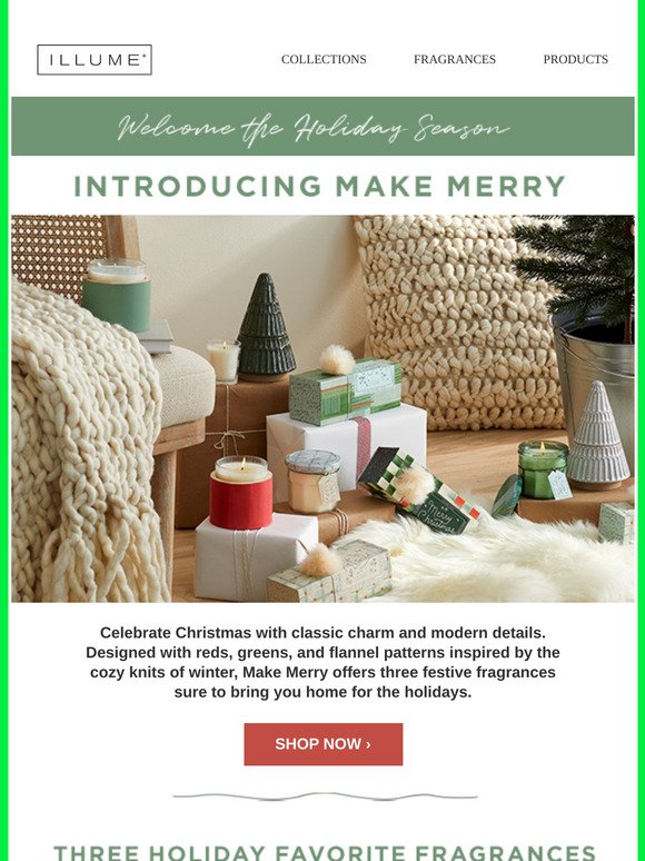 Welcome the Holiday Season with Make Merry