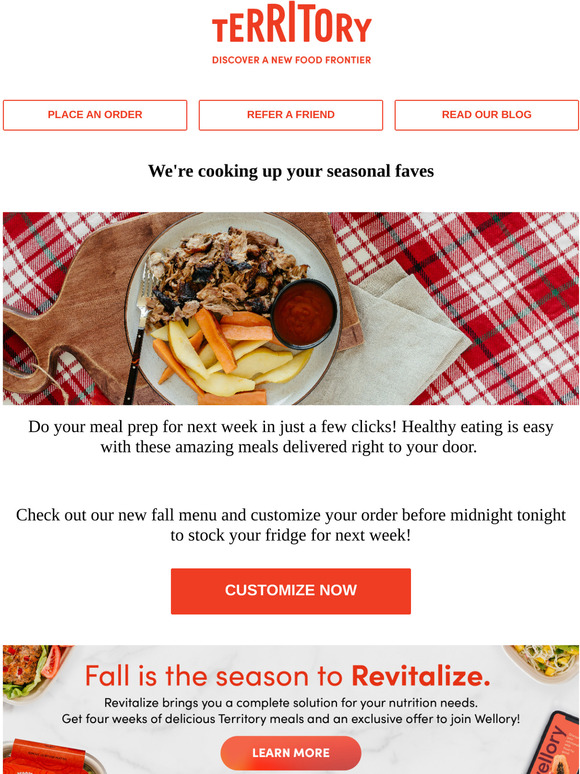 Order reminder: time to do the easiest meal prep ever!
