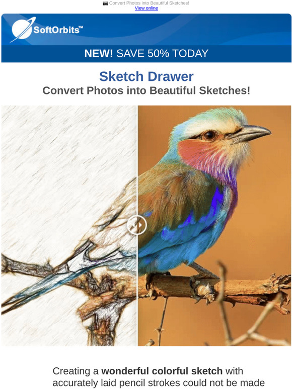 Softorbits Convert Photos Into Beautiful Sketches Milled