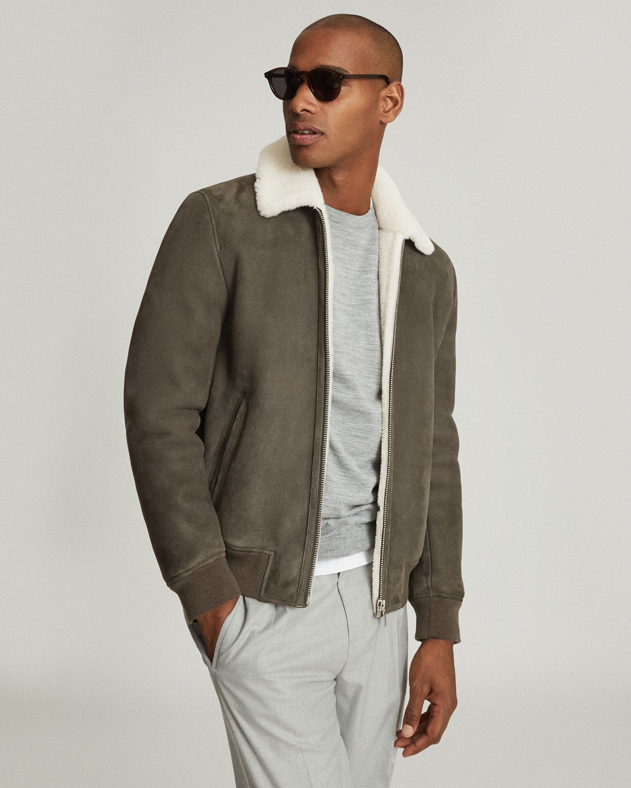 shearling jacket reiss