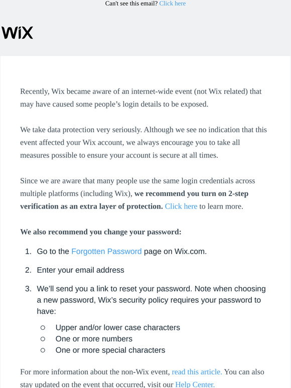 Wix Com Turn On 2 Step Verification Change Password Milled