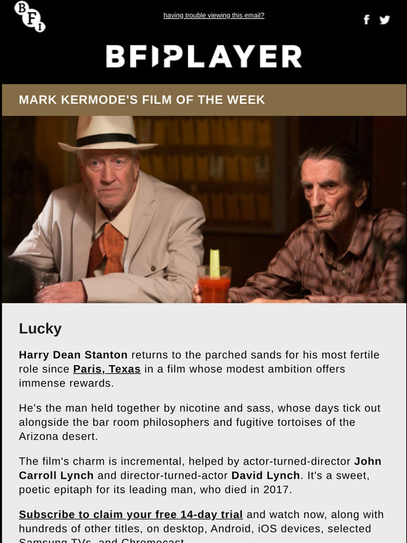 Bfi Player: Mark Kermode's film of the week | Milled