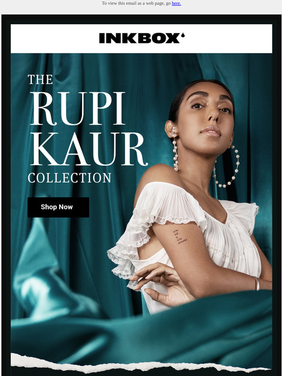 INKBOX Rupi Kaur Tattoos Are Here Milled