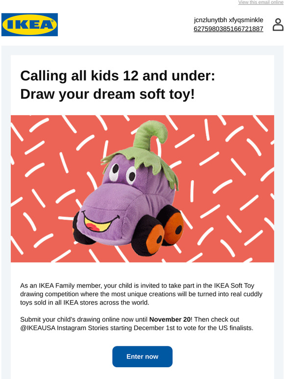 Ikea soft cheap toy vote