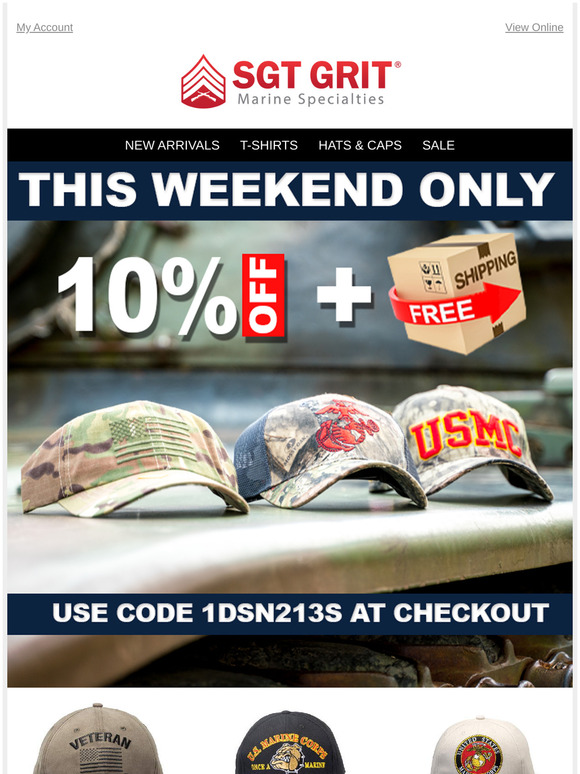 Sgt Grit Marine Specialties: Cover your grape 10% off PLUS FREE Sgt Grit Marine Specialties: Cover your grape 10% off PLUS FREE