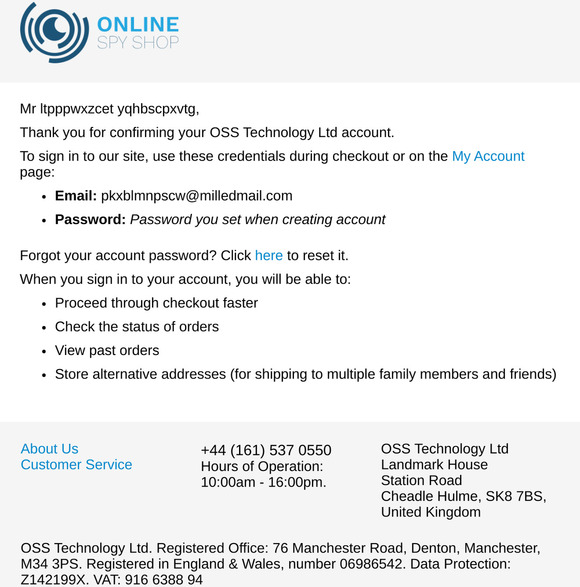 Welcome to OSS Technology Ltd