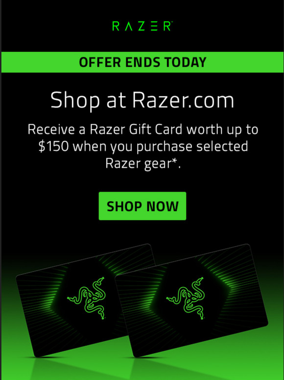 Razer US Last Chance to Score Razer Gift Cards Milled