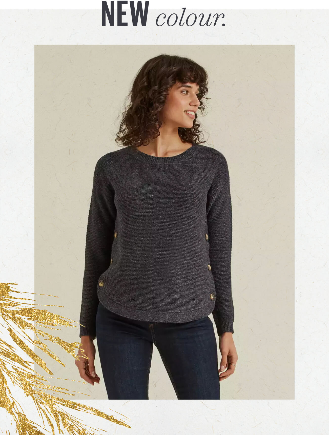 fat face emmy button jumper