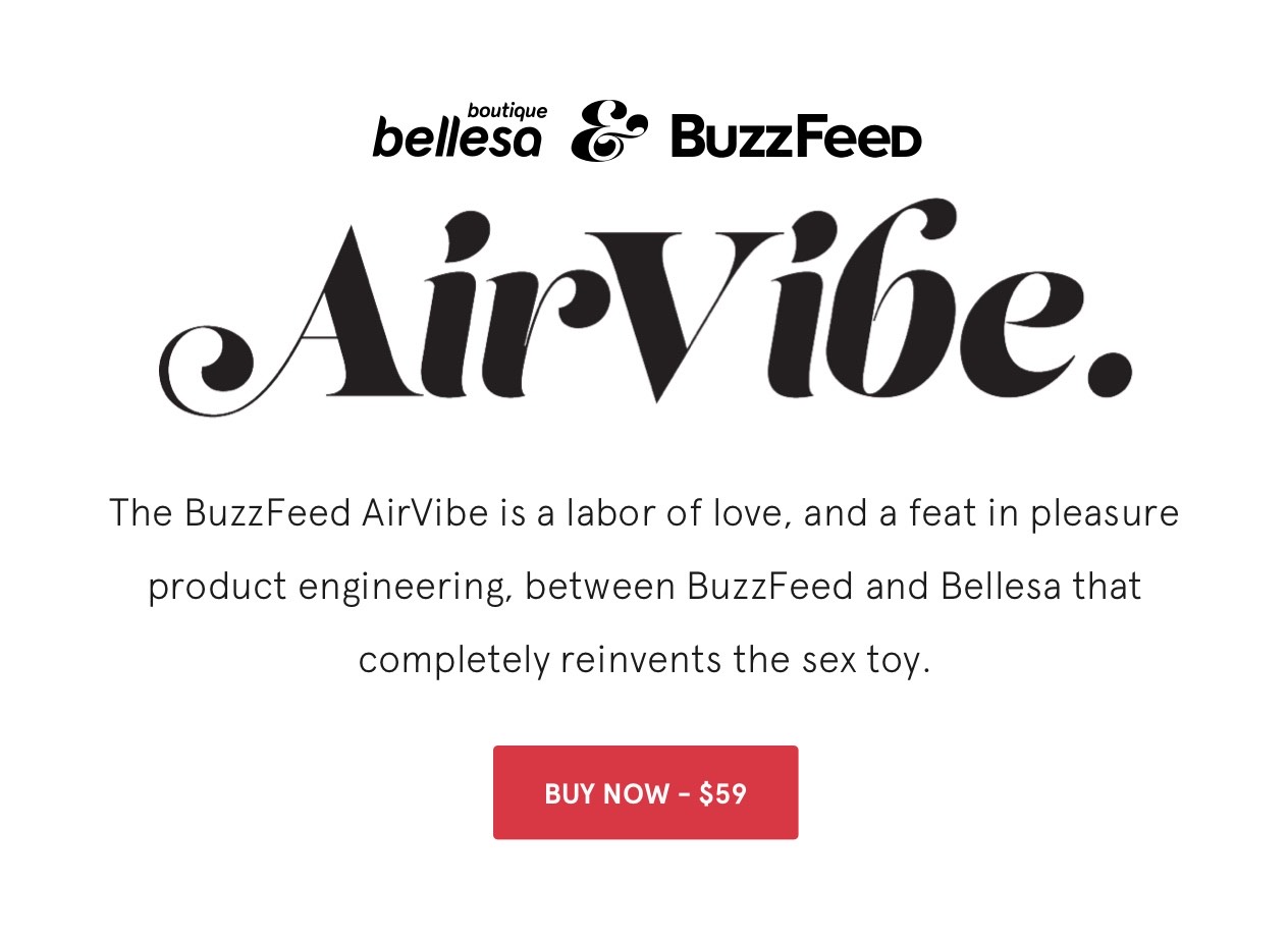 Bellesa (US) Introducing BuzzFeed x Bellesa AirVibe Milled