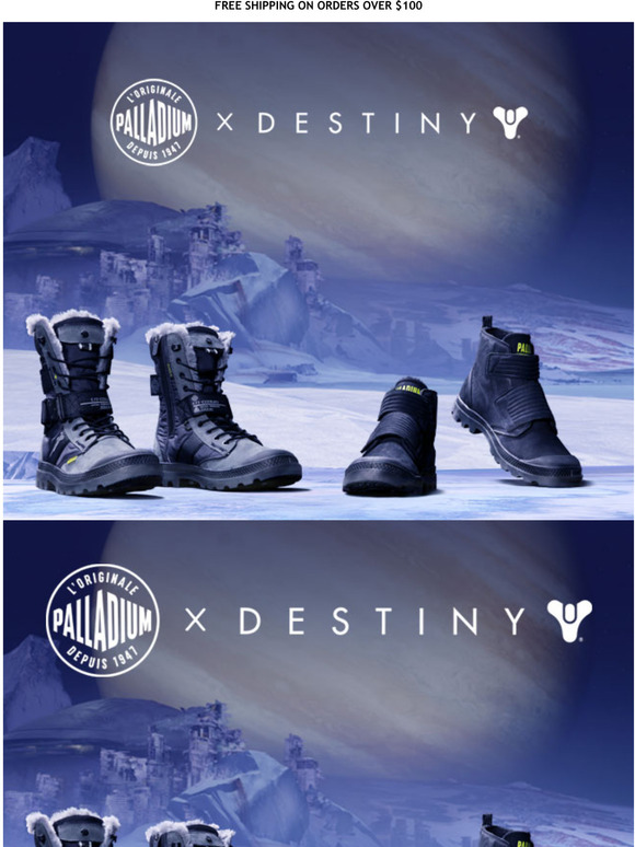 Palladium Boots Palladium x Destiny The new edition has arrived! 🎮 🚀