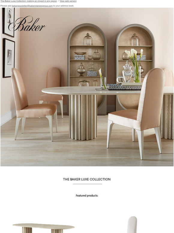 The Baker Luxe Collection: Making an Impact in Any Space