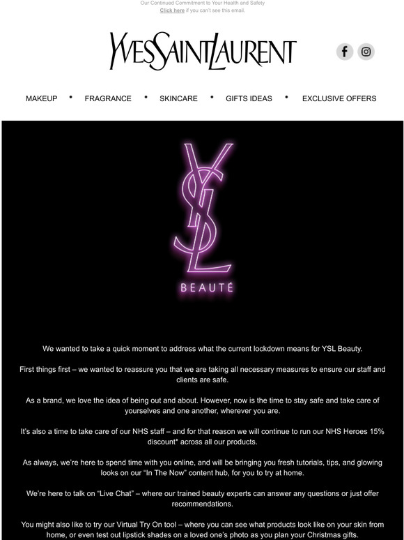 ysl nhs discount