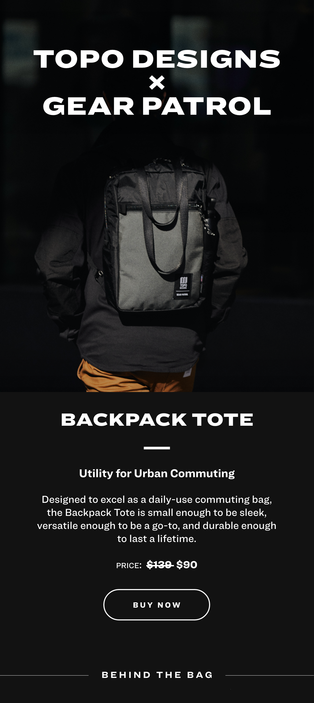 Topo Designs x Gear Patrol Flash Sale 