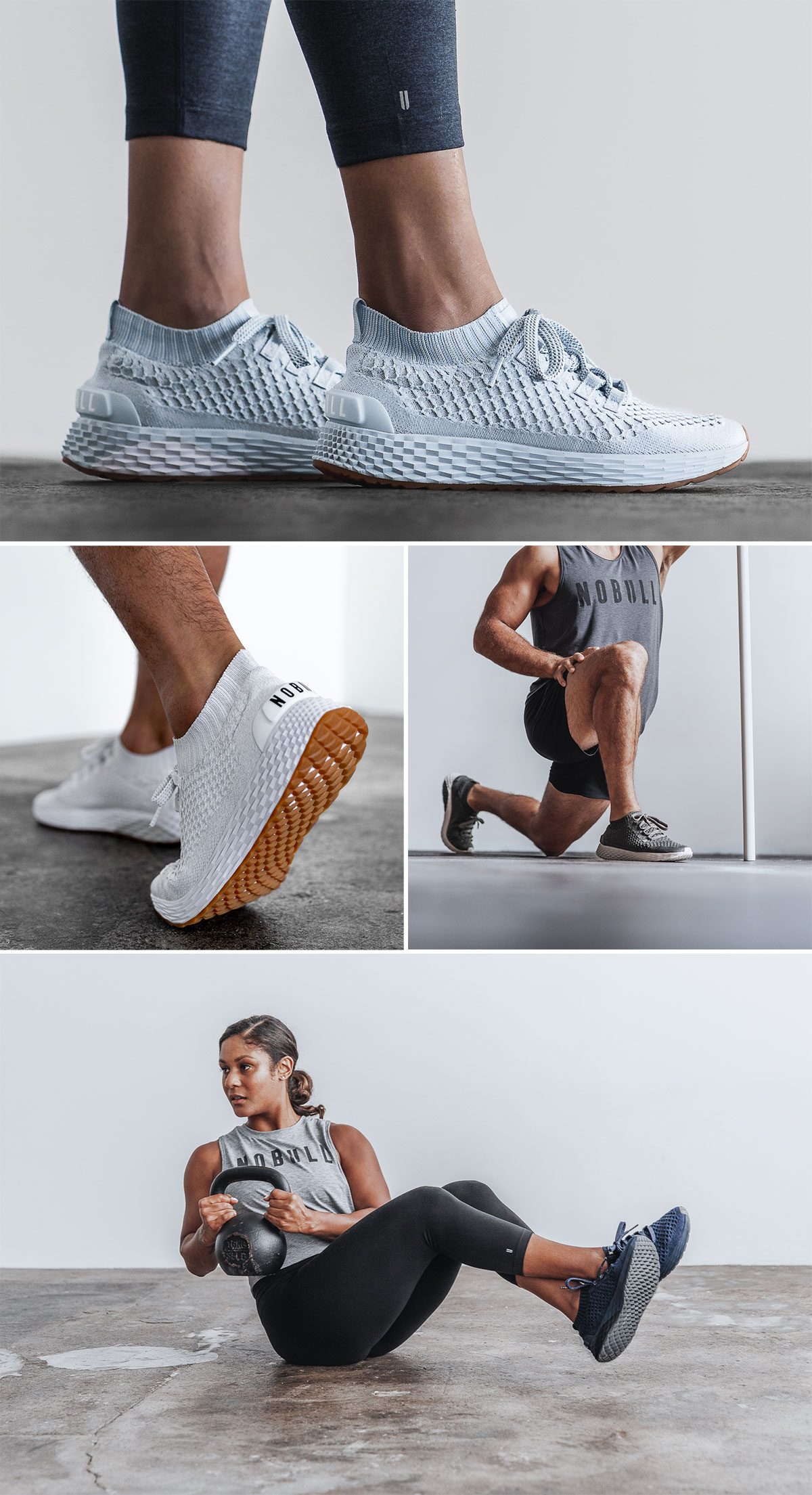 no bull ice blue knit runner