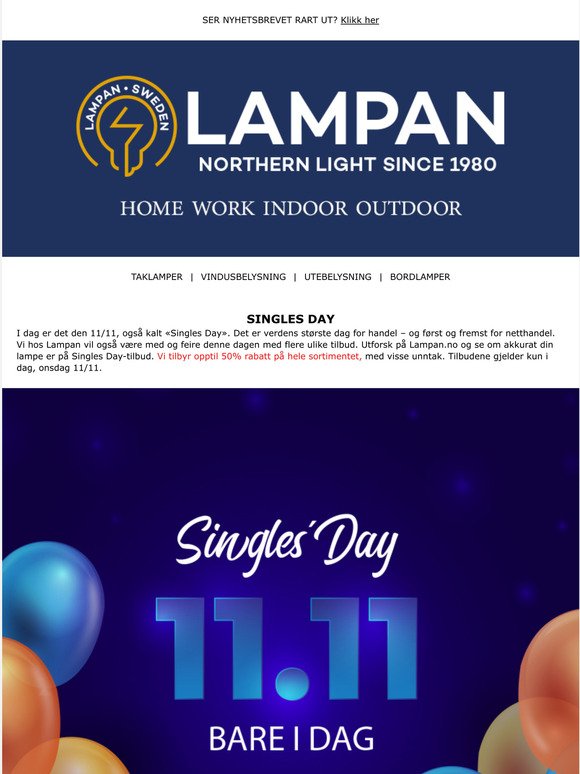 lampan.no: Singles Day! | Milled
