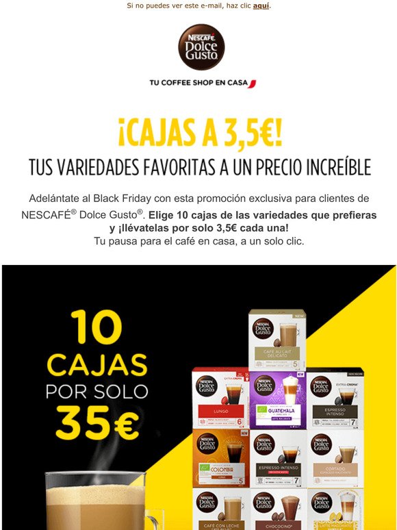 Nestle Dolce Gusto ES: ¡BLACK PACK EDICIÓN LIMITADA! 48 cápsulas del mejor  café por solo 10€