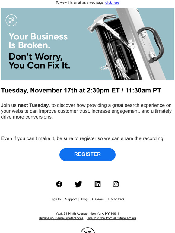 [Reminder] Your Business Is Broken. Don't Worry, You Can Fix It.
