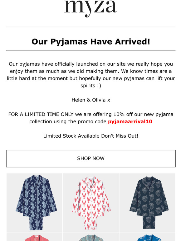 myza pyjamas