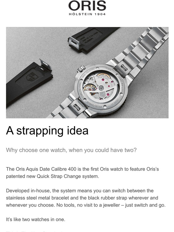 oris aquis strap change