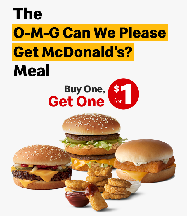 McDonald's Buy one, get one for 1... I’m in! Milled