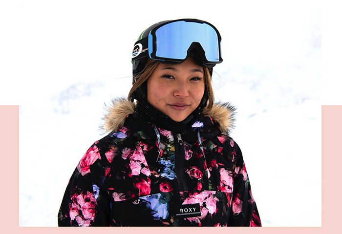 chloe kim roxy snowboard