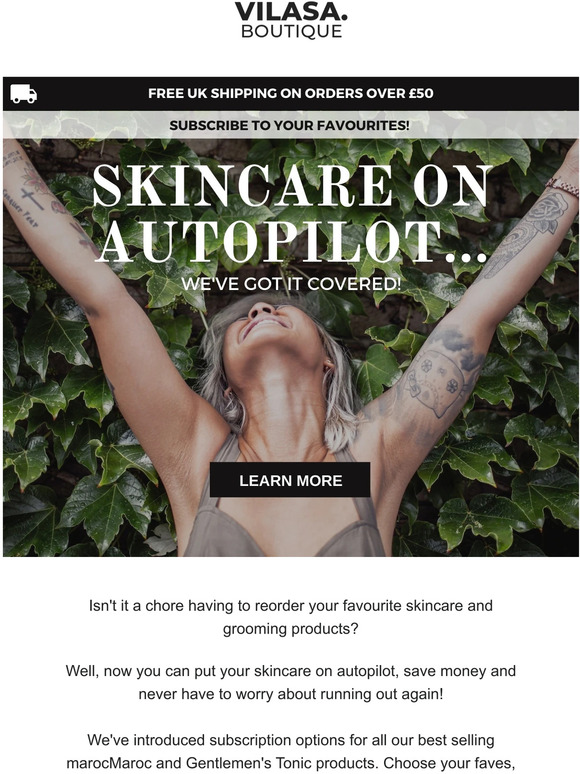 Put your skincare on autopilot... ✈️