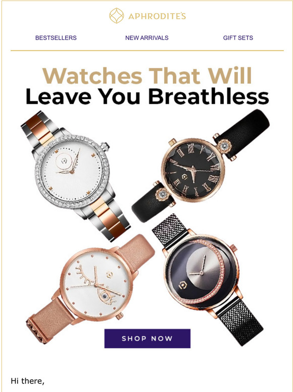 Just In! Keeping Track Of Time Has Never Been More Fashionable!