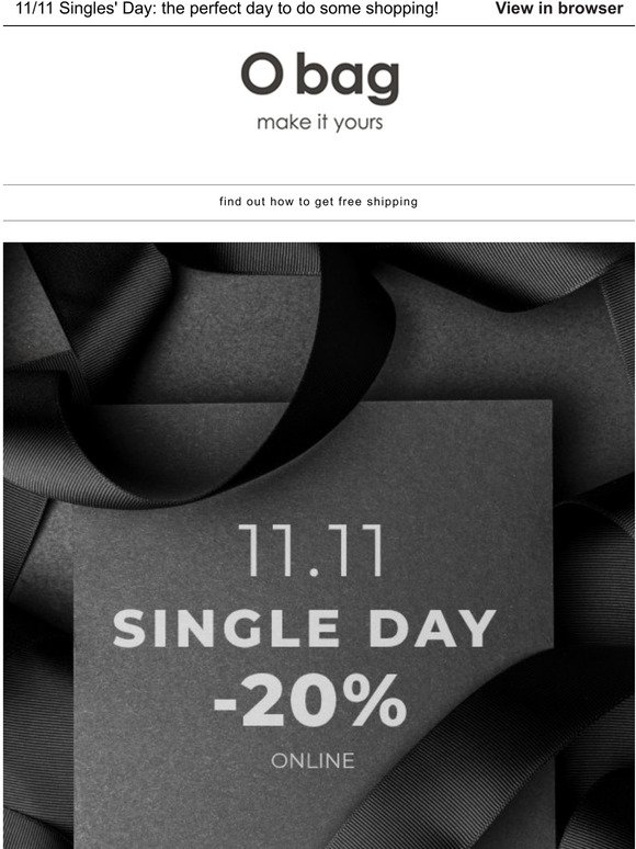20% off the collection – today only!
