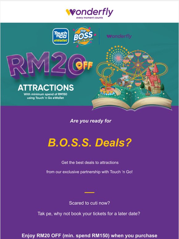Book your year-end holidays with B.O.S.S. Deals!