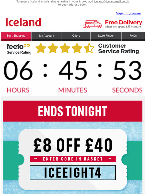 Only a few hours left for £8 OFF ⏰