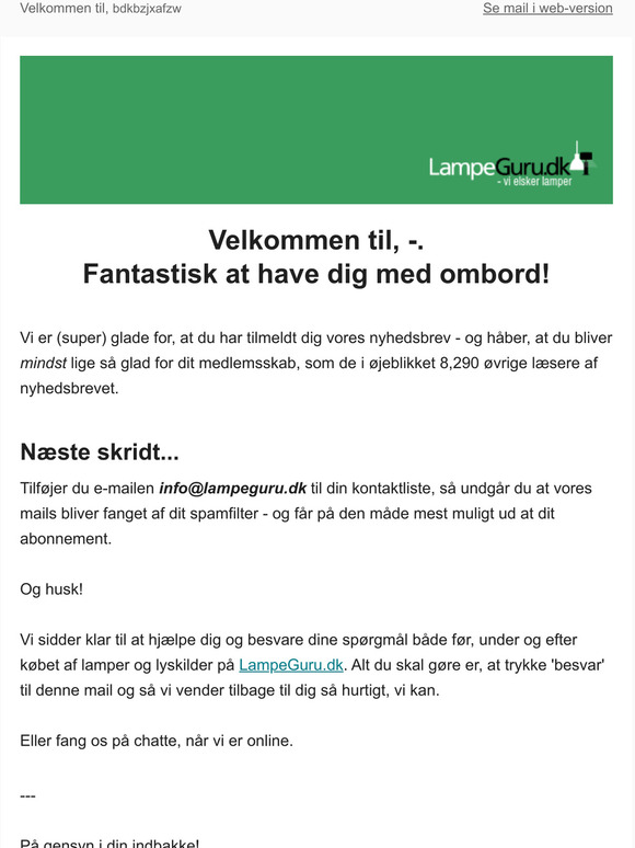 Velkommen til, -