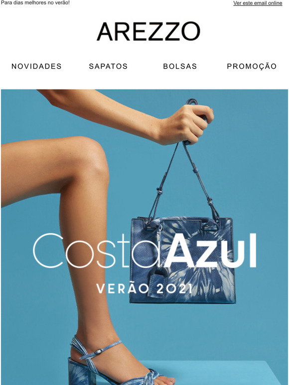 Bolsas e sapatos pela metade do preço na Arezzo | RioMar Recife