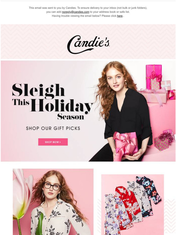 Tis the season... Shop new arrivals from Candie’s!