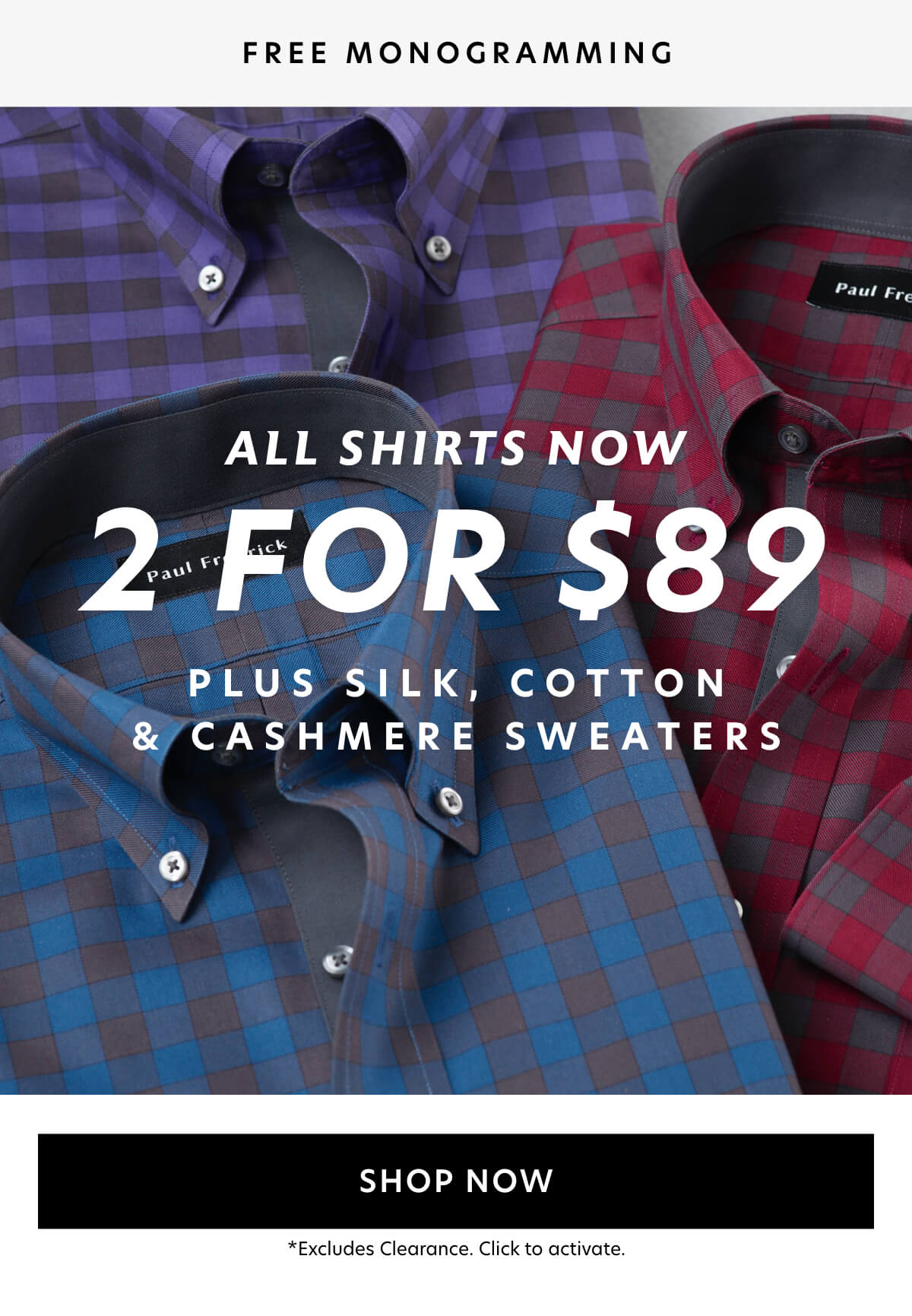 silk, cotton, and cashmere sweaters 