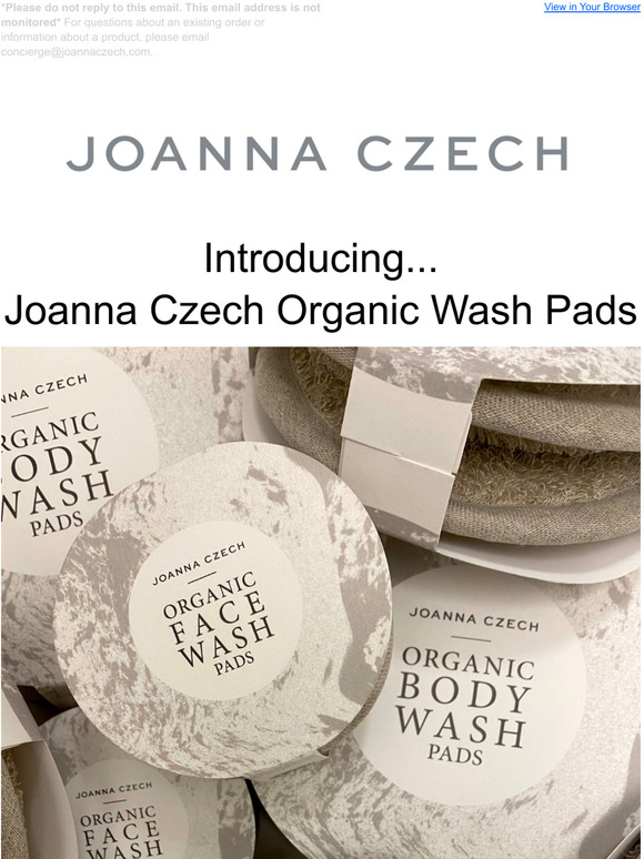 Joanna Czech Introducing Joanna Czech Organic Wash Pads Milled